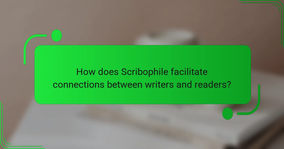 How does Scribophile facilitate connections between writers and readers?