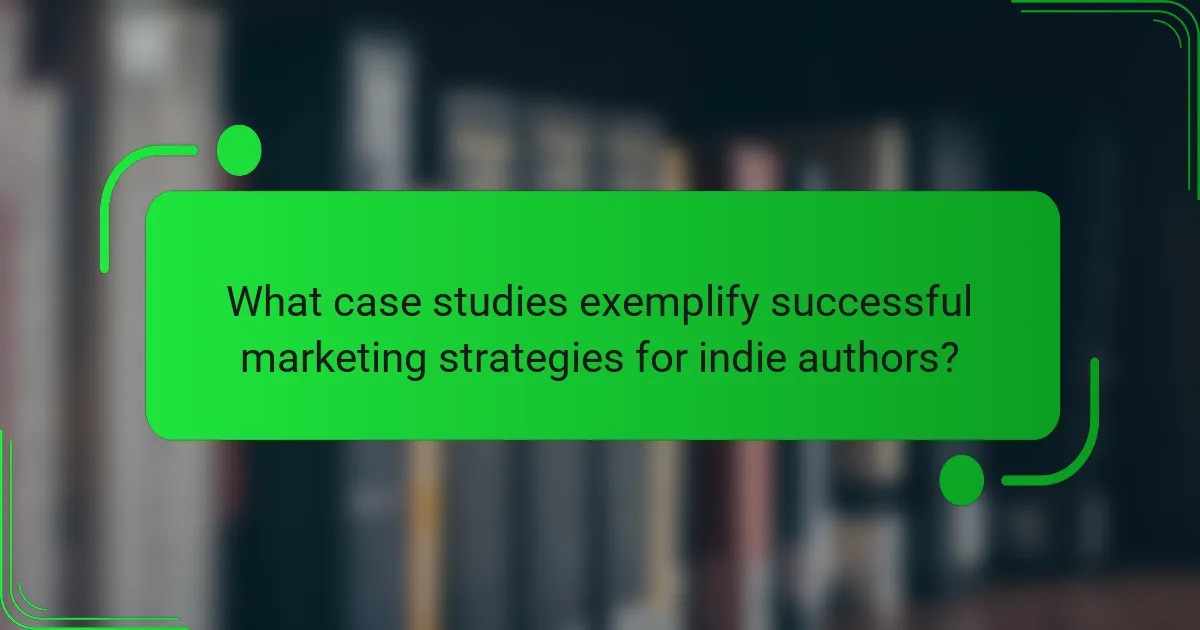 What case studies exemplify successful marketing strategies for indie authors?